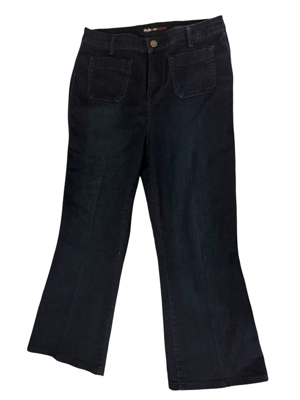 Style & Co. Dark Blue Women's Flared Jeans